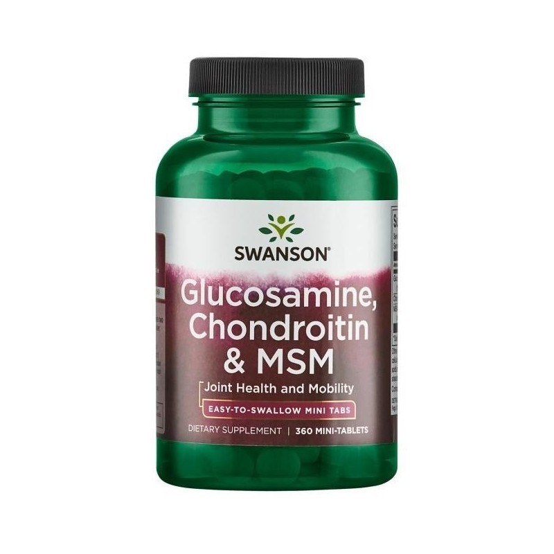 SWANSON Glukozamina / Chondroityna / MSM mini tabs (360 tabl.)