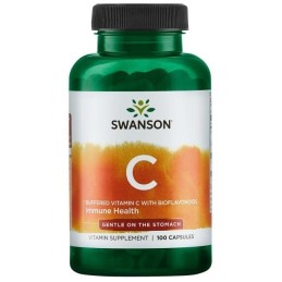SWANSON Witamina C 500 buforowana z bioflawonoidami (100 kaps.)