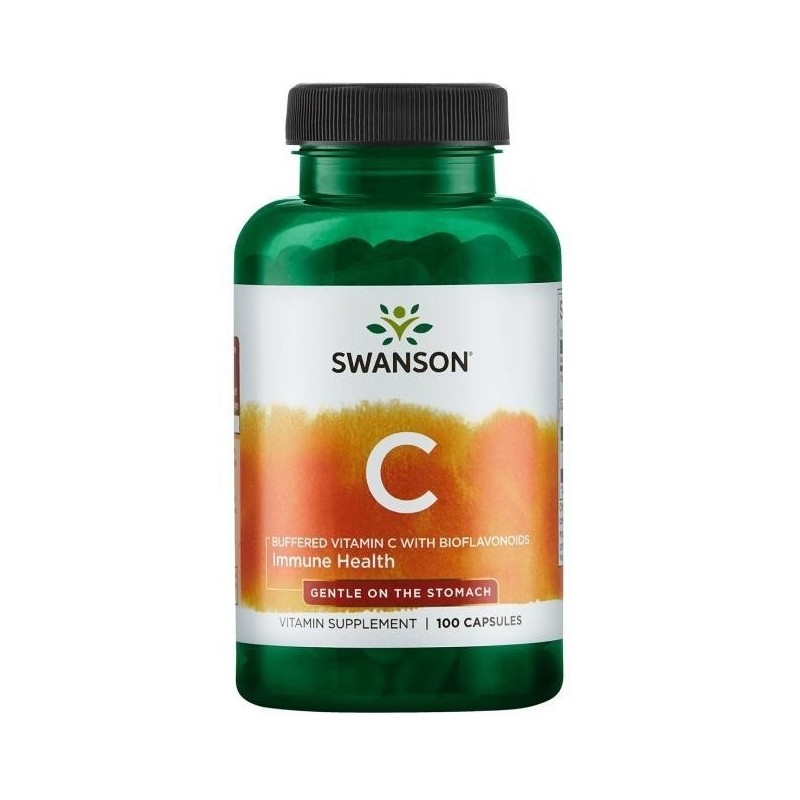 SWANSON Witamina C 500 buforowana z bioflawonoidami (100 kaps.)