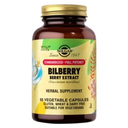 SOLGAR SFP Bilberry Berry Extract - Ekstrakt z jagód czarnej borówki (60 kaps.)