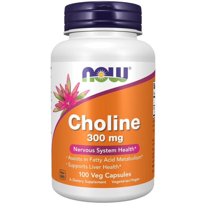 NOW FOODS Cholina 300 mg (100 kaps.)