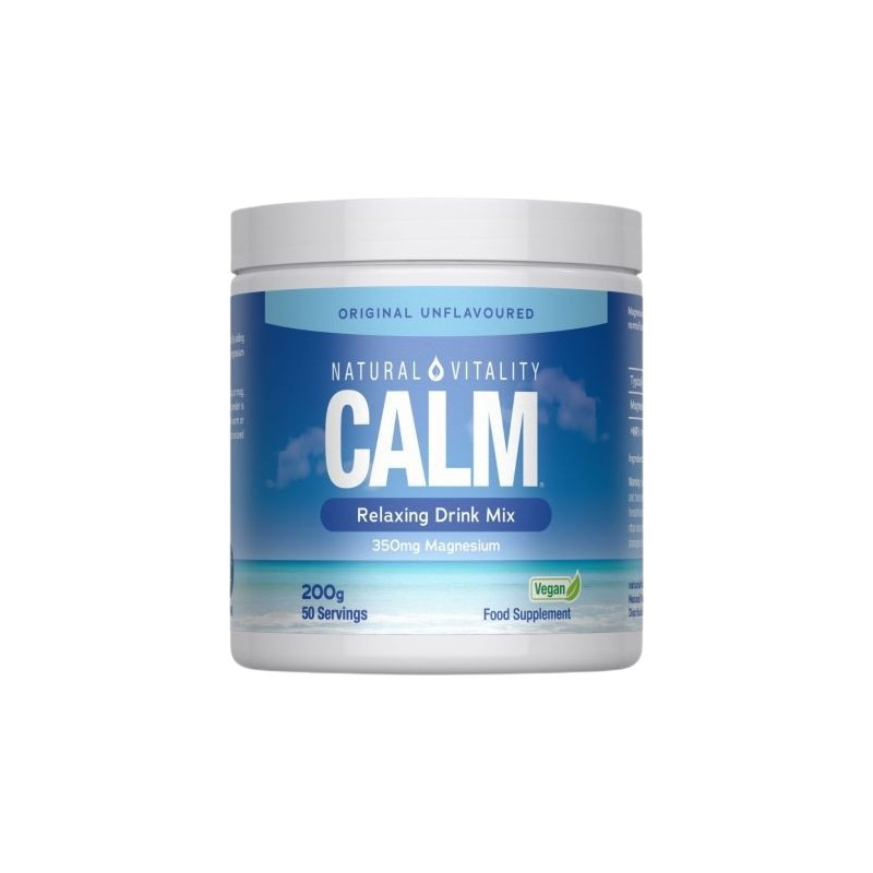 NATURAL VITALITY Calm Relaxing Drink Mix, smak naturalny (200 g)