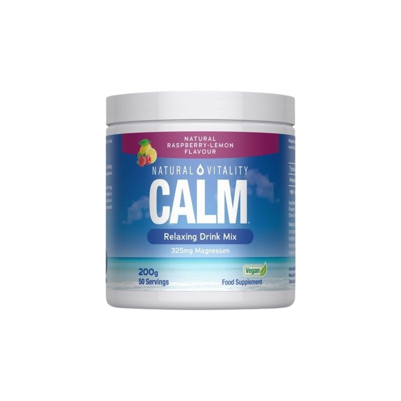 NATURAL VITALITY Calm Relaxing Drink Mix, smak malinowo-cytrynowy (200 g)