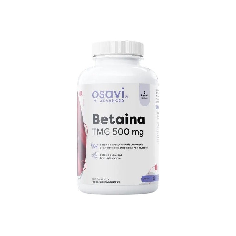 OSAVI Betaina, TMG 500 mg (180 kaps.)