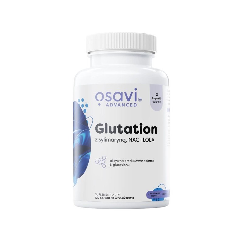 OSAVI Glutation z Sylimaryną, NAC i LOLA (120 kaps.)