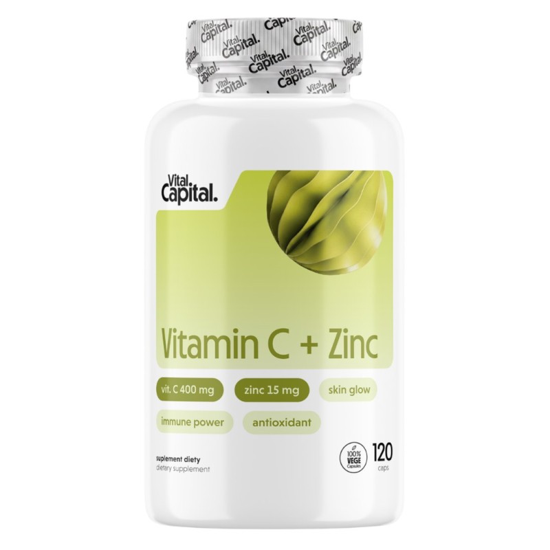 VITALCAPITAL Vitamin C + Zinc (120 kaps.)