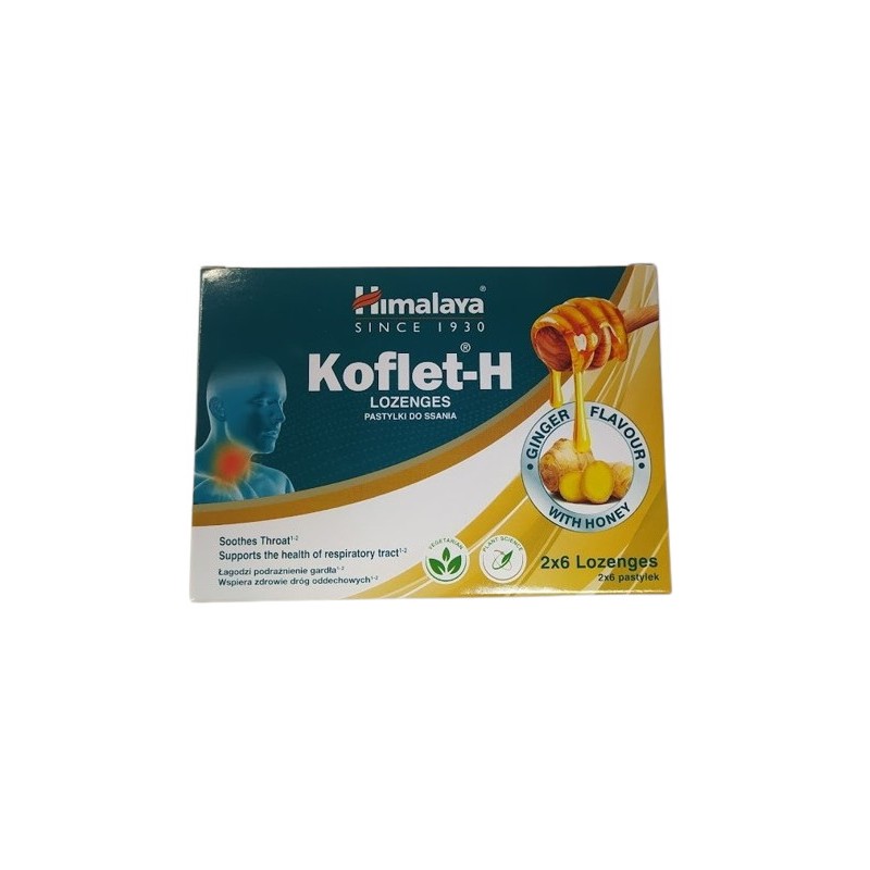 HIMALAYA Koflet-H, imbirowy (12 tabl.)