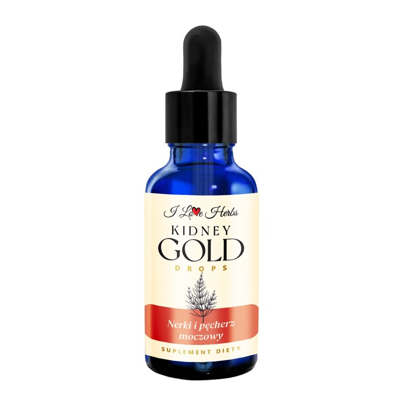 I LOVE HERRBS - KIDNEY Gold Drops NERKI I PĘCHERZ MOCZOWY (50 ml)
