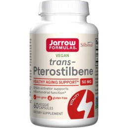 JARROW FORMULAS Dimetylo Resweratrol - Trans-Pterostilbeny (60 kaps.)