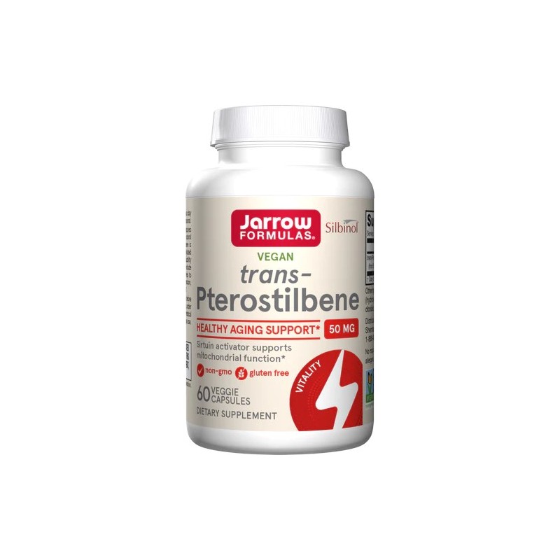 JARROW FORMULAS Dimetylo Resweratrol - Trans-Pterostilbeny (60 kaps.)