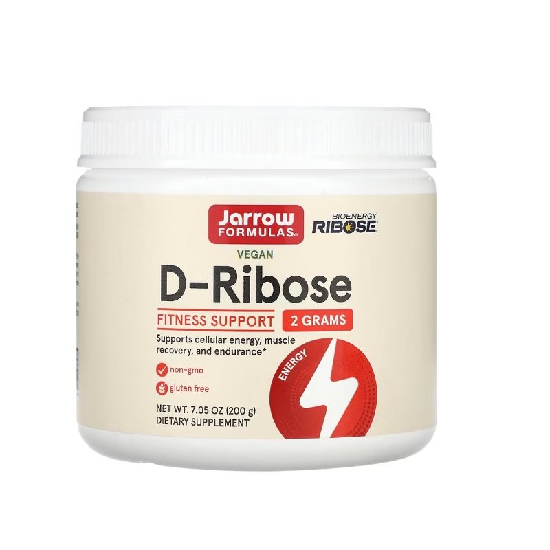 JARROW FORMULAS D-Ribose - Ryboza w proszku (200 g)