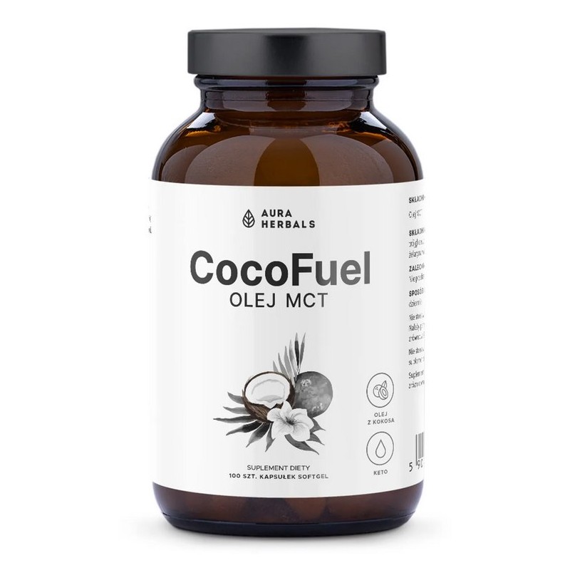 AURA HERBALS CocoFuel - Olej MCT 1000 mg (100 kaps.)