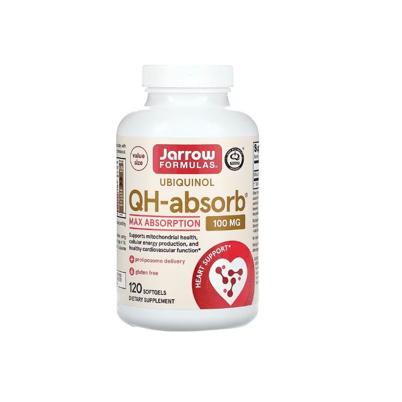 JARROW FORMULAS Ubiquinol QH-absorb 100 mg (120 kaps.)