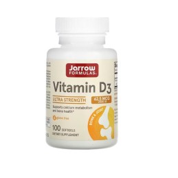 JARROW FORMULAS Witamina D3 2500 IU (100 kaps.)