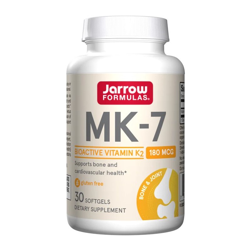 JARROW FORMULAS Witamina K2 MK7 180 mcg (30 kaps.)