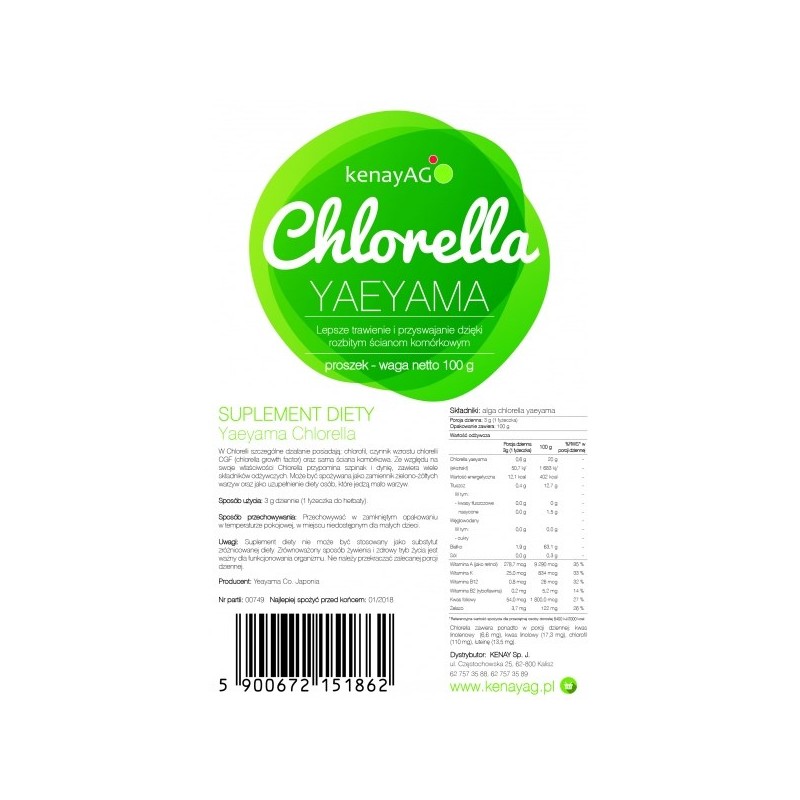 KENAY Chlorella Yaeyama (100 g)