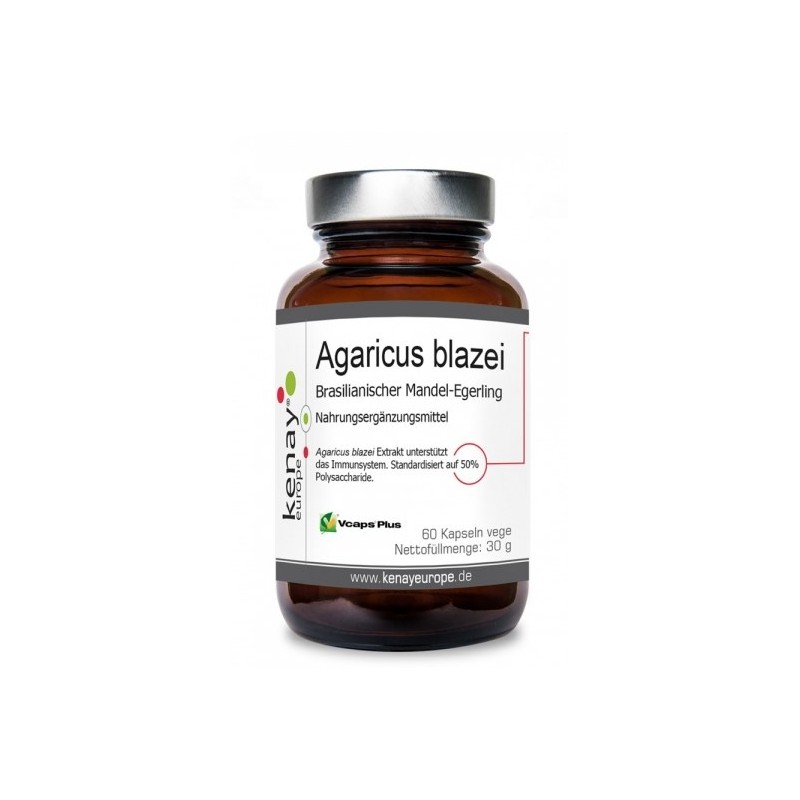 KENAY EKO Agaricus blazei - Ekologiczna Pieczarka brazylijska (60 kaps.)
