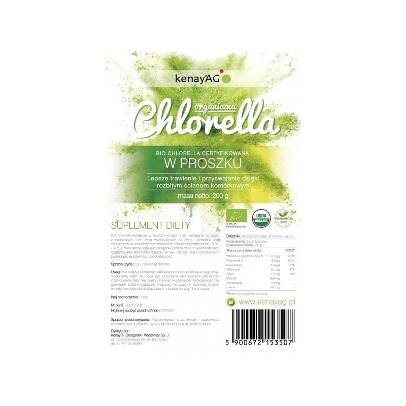 KENAY EKO Chlorella (200 g)