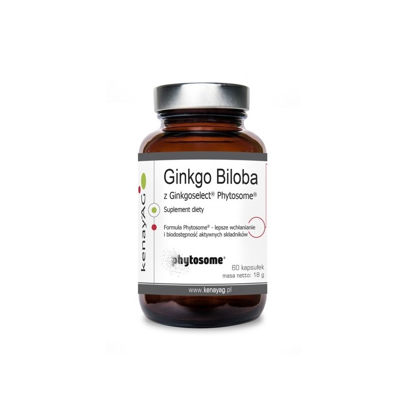 KENAY Ginkgo Biloba z Ginkgoselect Phytosome (60 kaps.)