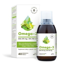 AURA HERBALS Omega-3 (370 DHA i 700 EPA) w płynie (200 ml)