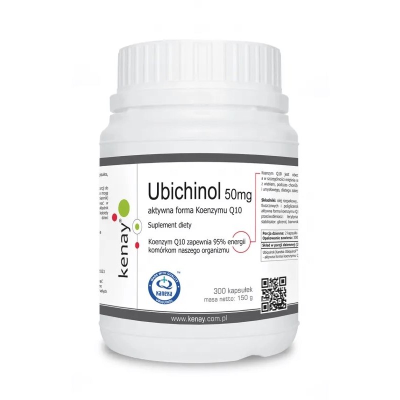 KENAY Ubichinol Koenzym Q10 50 mg (300 kaps.)