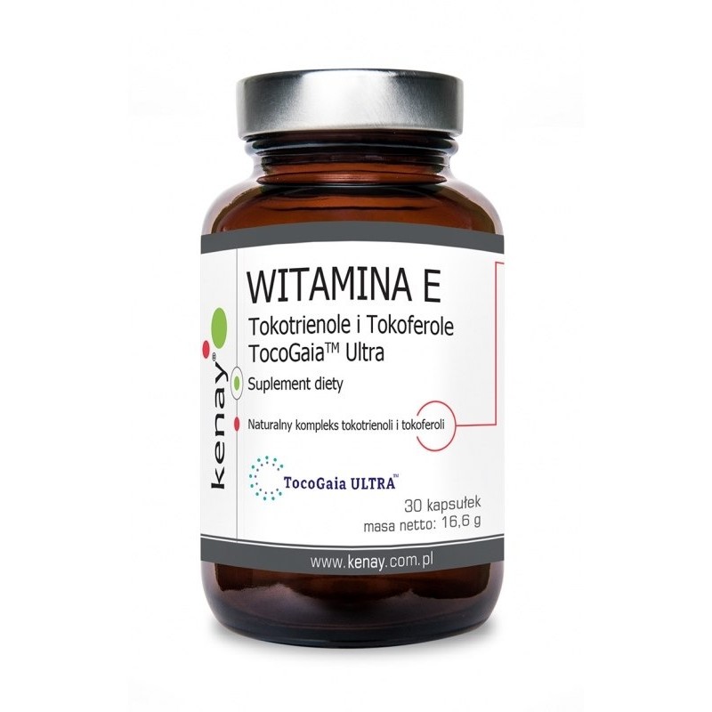 KENAY Witamina E Tokotrienole i Tokoferole TocoGaia Ultra (30 kaps.)