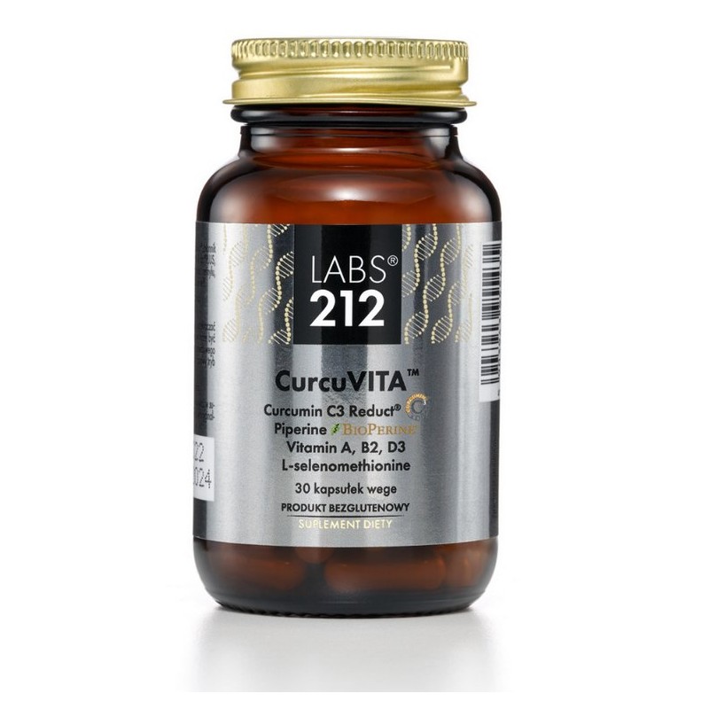 LABS212 CurcuVITA- Kurkuma z piperyną i witaminami (30 kaps.)