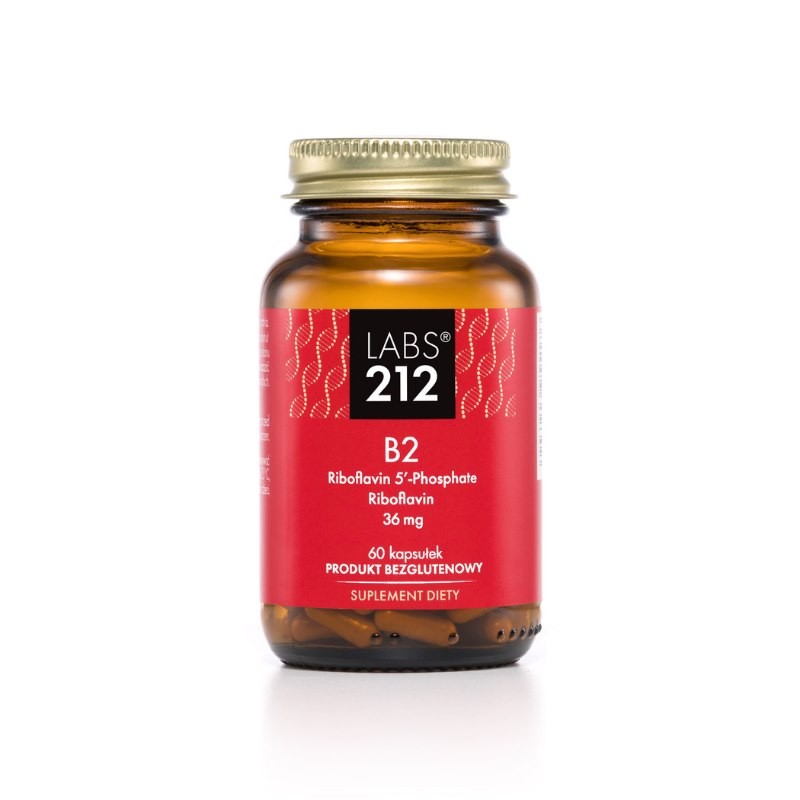 LABS212 Vitamin B2 Riboflavin 5'-Phosphate + Riboflavin (60 kaps.)