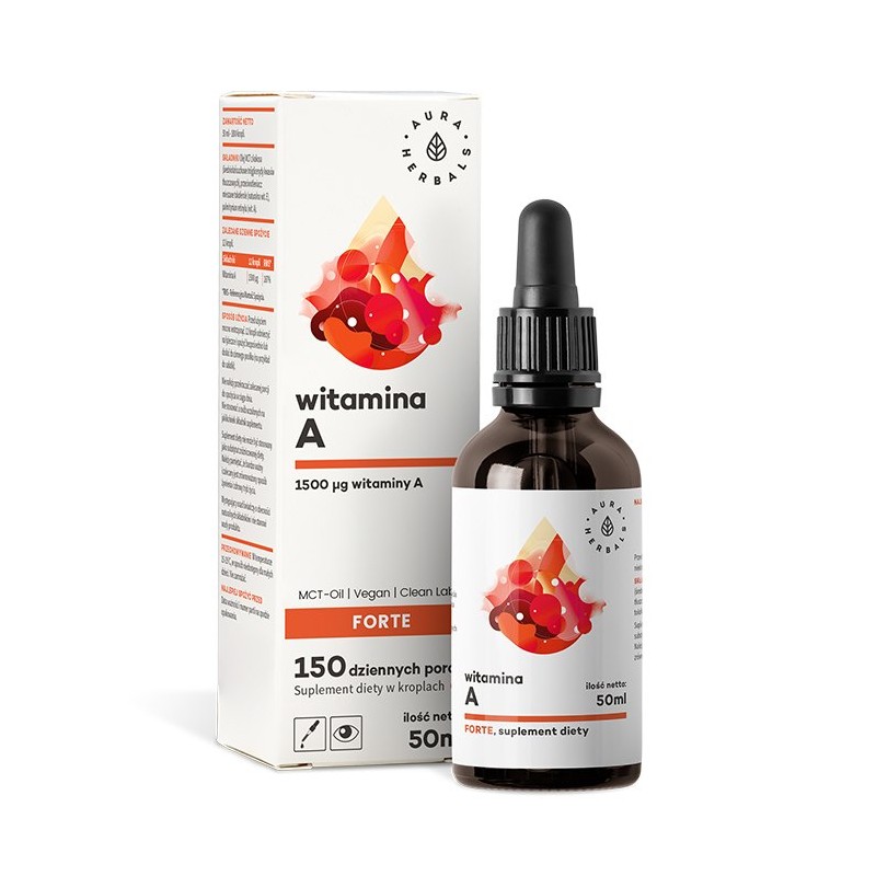AURA HERBALS Witamina A Forte w kroplach (50 ml)