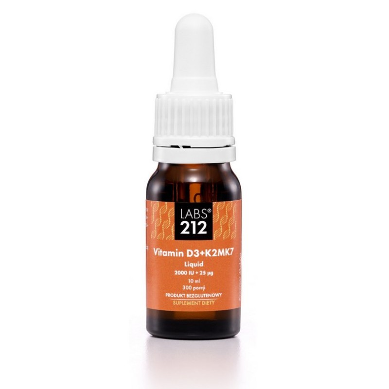 LABS212 Vitamin D3 + K2MK7 Liquid (10 ml)