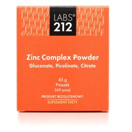 LABS212 Zinc Complex Powder - Gluconate, Picolinate, Citrate (45 g)