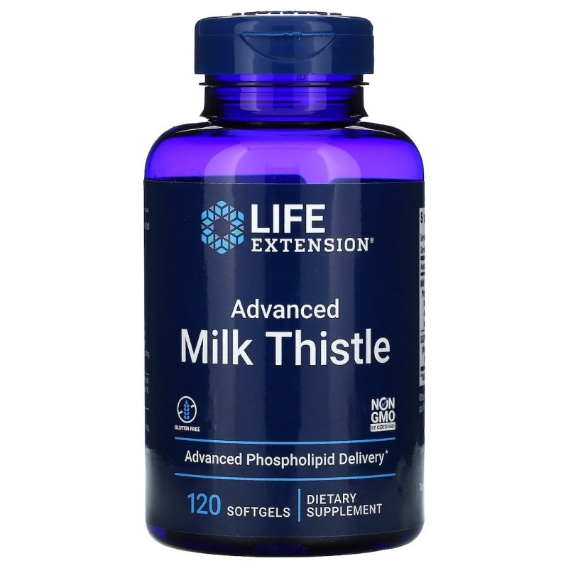 LIFE EXTENSION Advanced Milk Thistle - Ostropest Plamisty (120 kaps.)