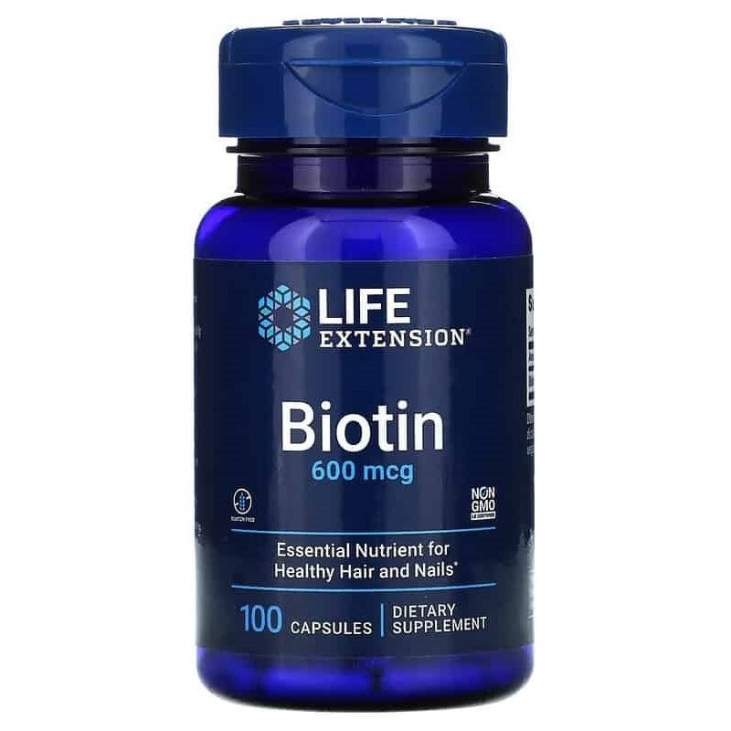 LIFE EXTENSION Biotyna - Biotin (100 kaps.)