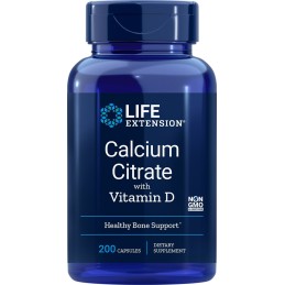 LIFE EXTENSION Calcium Citrate with Vitamin D (200 kaps.)
