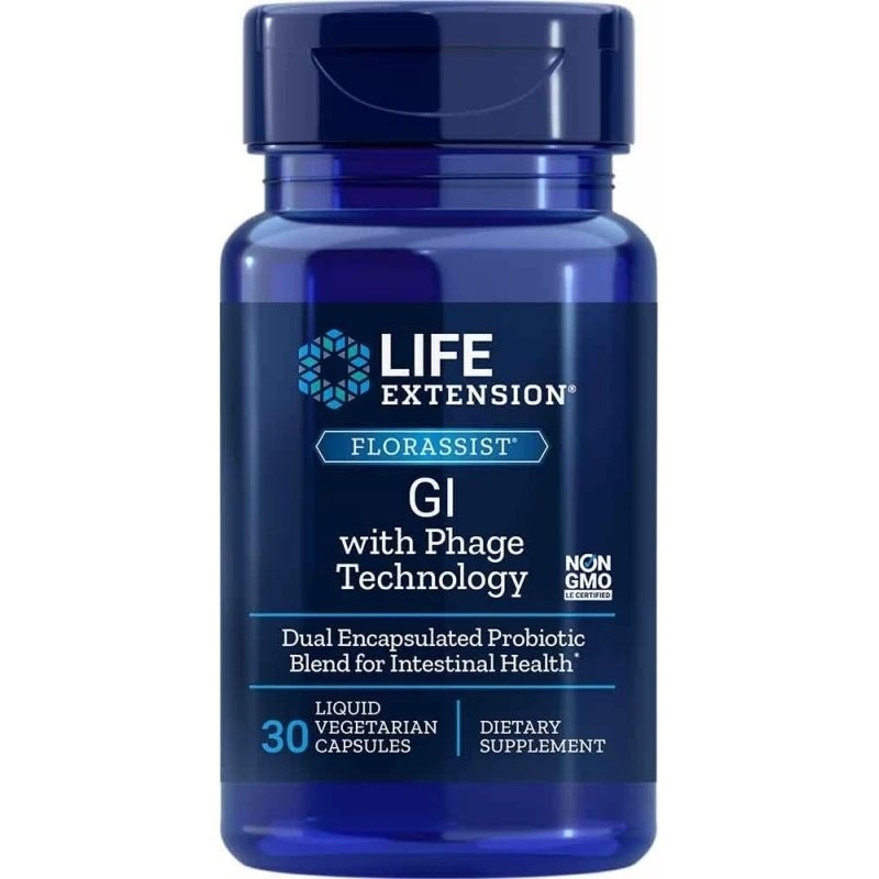 LIFE EXTENSION Florassist Gl with Phage Technology (30 kaps.)