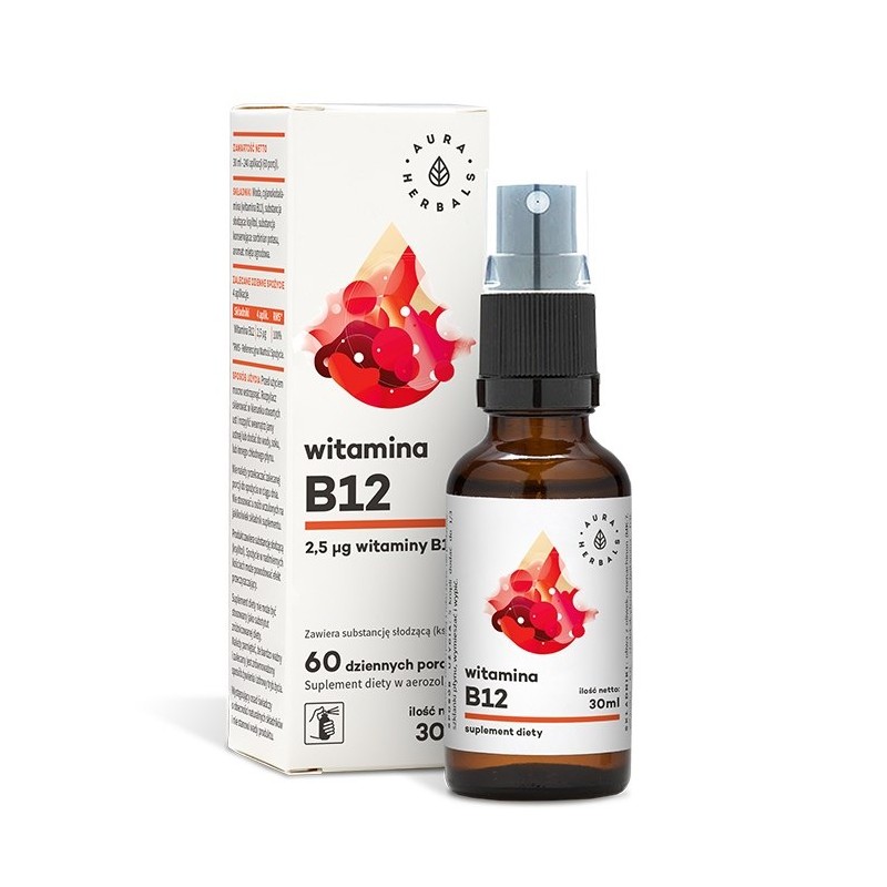 AURA HERBALS Witamina B12 w aerozolu (30 ml)