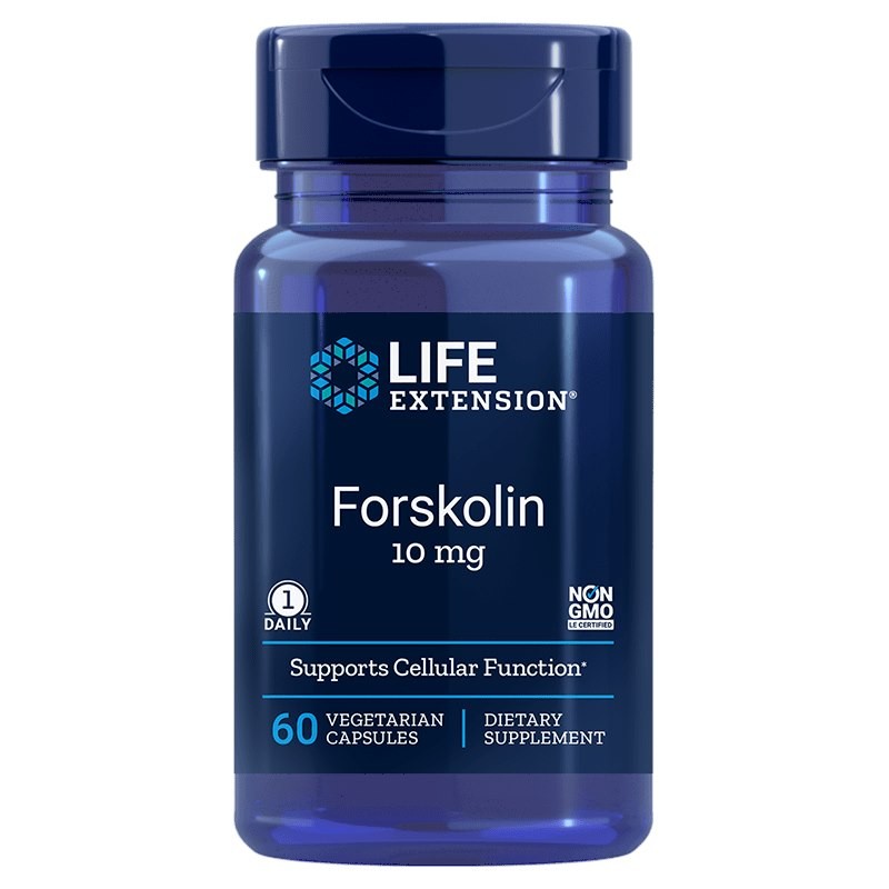 LIFE EXTENSION Forskolin - Pokrzywa indyjska (Coleus Forskohlii) ekstrakt (60 kaps.)