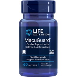 LIFE EXTENSION MacuGuard Ocular Support with Saffron & Astaxanthin (60 kaps.)