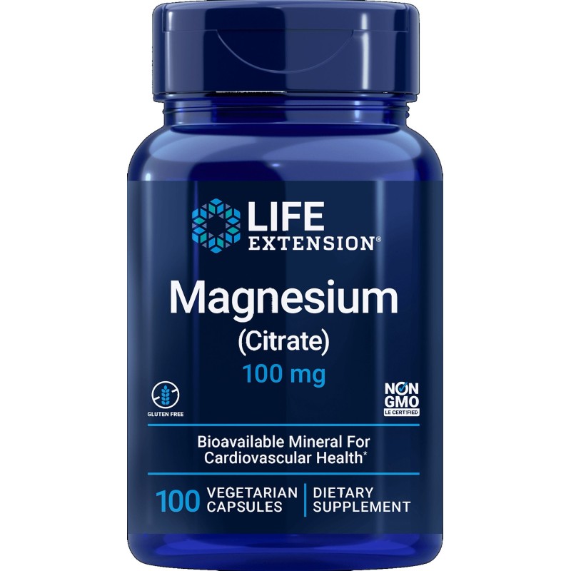 LIFE EXTENSION Magnesium Citrate - Magnez 100 mg (100 kaps.)