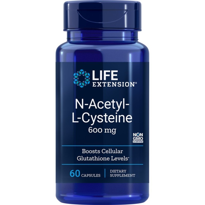 LIFE EXTENSION NAC - N-Acetylo-L-Cysteina (60 kaps.)