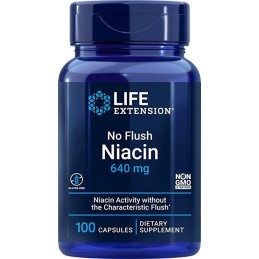 LIFE EXTENSION No Flush Niacin 640 mg  (100 kaps.)