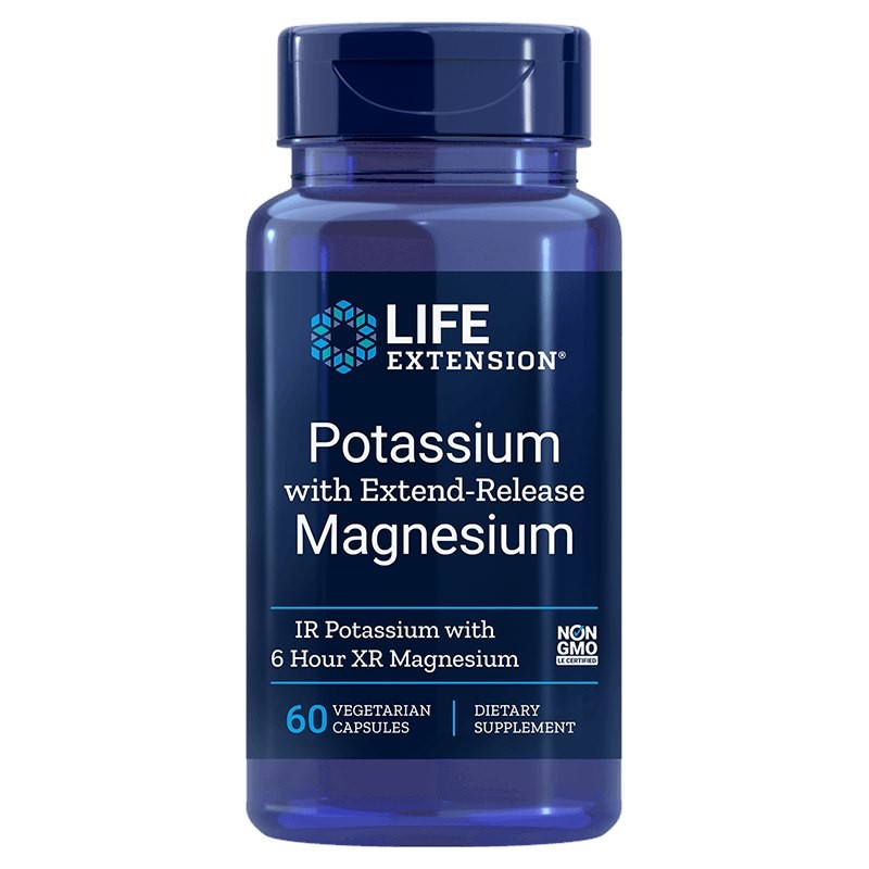 LIFE EXTENSION Potassium with Extend-Release Magnesium (60 kaps.)