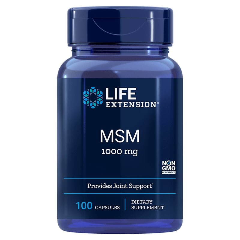 LIFE EXTENSION Siarka MSM - Metylosulfonylometan (100 kaps.)