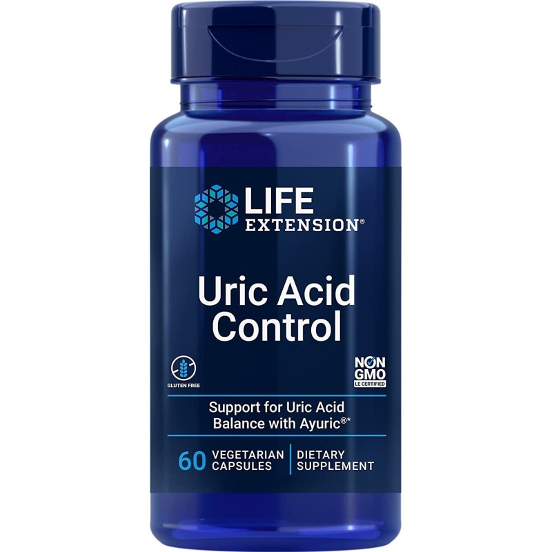 LIFE EXTENSION Uric Acid Control - Kontrola Kwasu Moczowego (60 kaps.)