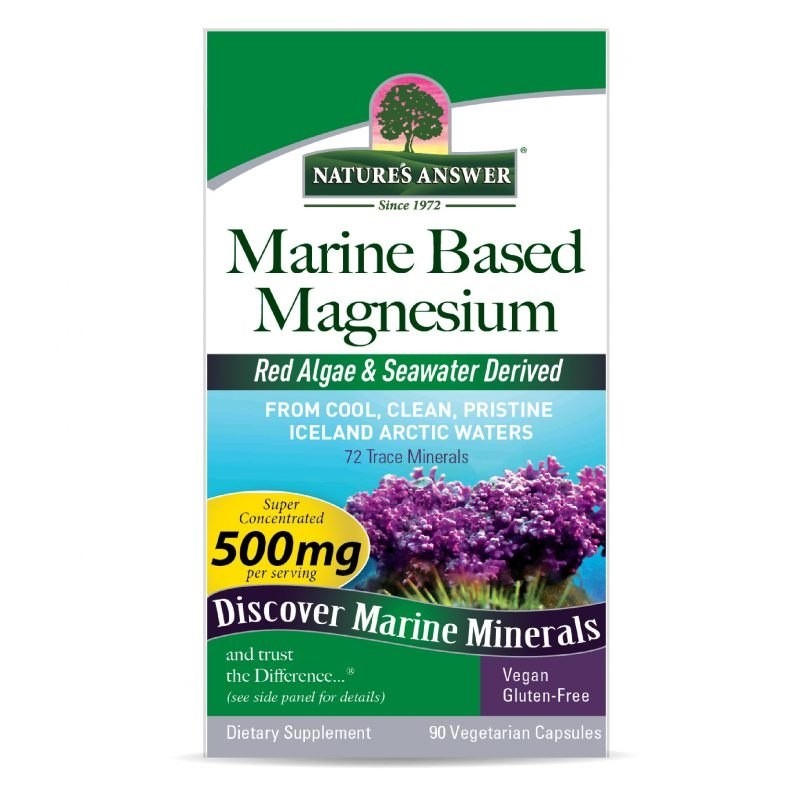 NATURE'S ANSWER Marine Based Magnesium - Magnez (90 kaps.)