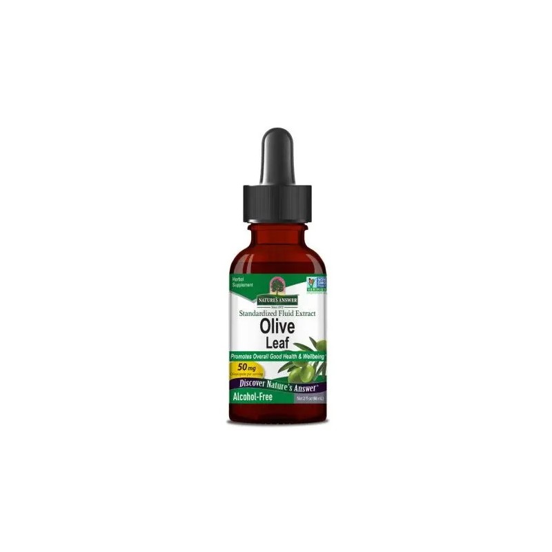 NATURE'S ANSWER Olive Leaf Extract - Ekstrakt z liścia oliwnego (60 ml)