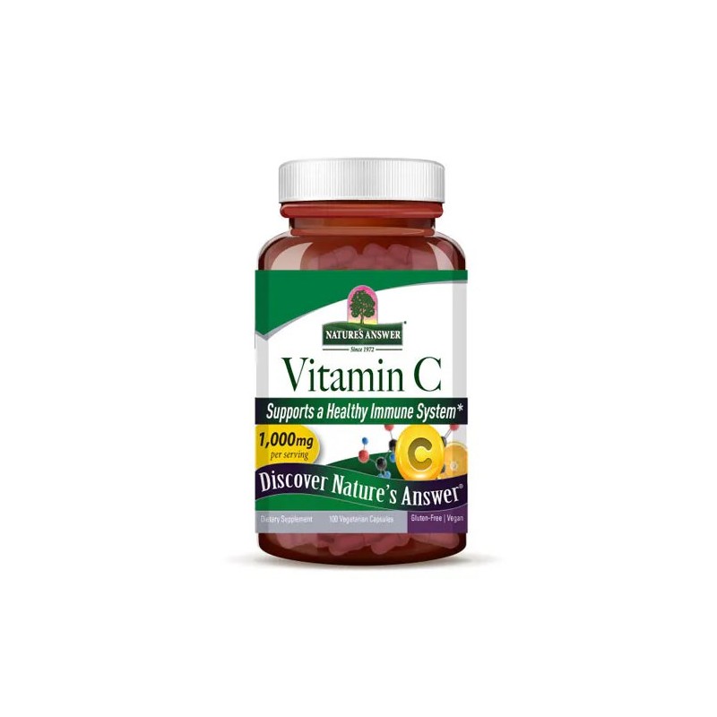 NATURE'S ANSWER Vitamin C 1000 mg - Witamina C (100 kaps.)