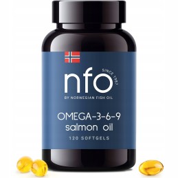 NFO Omega-3-6-9 Salmon Oil - Olej z łososia (120 kaps. miękkich)