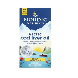 NORDIC NATURALS Arctic Cod Liver Oil Lemon (180 kaps.)