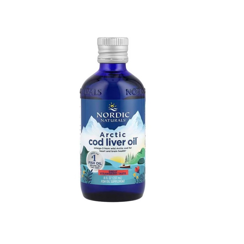 NORDIC NATURALS Arctic Cod Liver Oil Strawberry (237 ml)